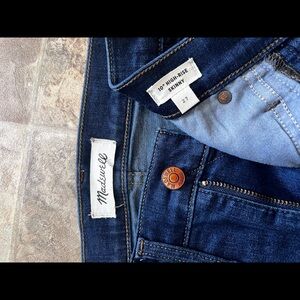 Madewell dark wash skinny jeans